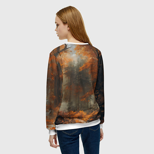 Женский свитшот Бронированный боевой медведь / 3D-Белый – фото 4