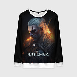 Женский свитшот The Witcher and fire