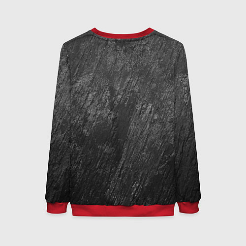 Женский свитшот Три слезы бога на камне / 3D-Красный – фото 2