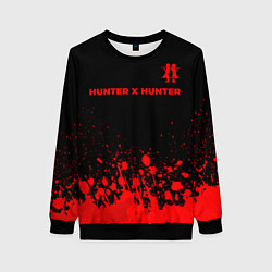 Женский свитшот Hunter x Hunter - red gradient посередине