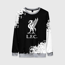 Свитшот женский Ливерпуль краски текстура, цвет: 3D-меланж