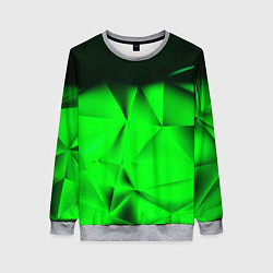 Свитшот женский Кислотная абстракция кубы, цвет: 3D-меланж