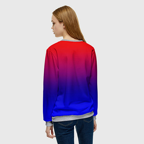 Женский свитшот Битва градиентов / 3D-Меланж – фото 4