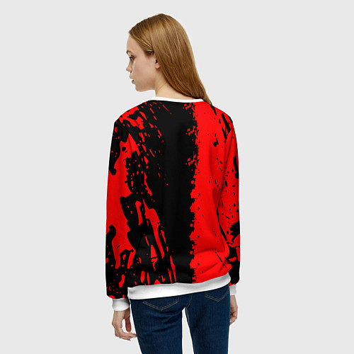 Женский свитшот Doom eternal краски / 3D-Белый – фото 4