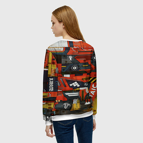 Женский свитшот Counter strike bloodsport / 3D-Белый – фото 4