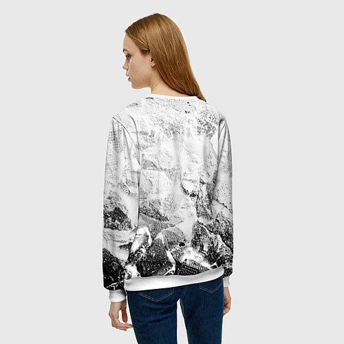Женский свитшот Iron Maiden white graphite / 3D-Белый – фото 4
