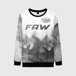 Свитшот женский FAW - white gradient посередине, цвет: 3D-черный