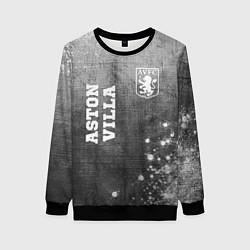 Свитшот женский Aston Villa - grey gradient вертикально, цвет: 3D-черный