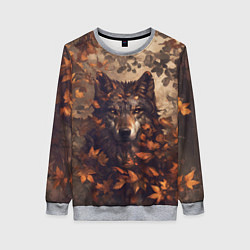 Свитшот женский Матёрый волк, цвет: 3D-меланж