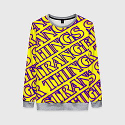 Свитшот женский Stranger Things serials, цвет: 3D-меланж