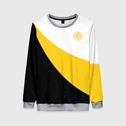 Женский свитшот Сокрушу пред ним врагов его малый желтый КЦК Никол