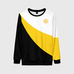 Женский свитшот Сокрушу пред ним врагов его малая желтая Ника 2 Ни