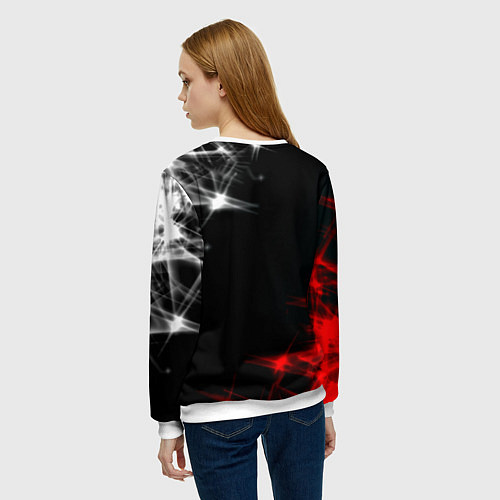Женский свитшот Ведьмак дым / 3D-Белый – фото 4