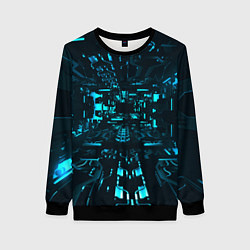 Свитшот женский Эффект погружения, цвет: 3D-черный