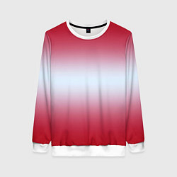 Свитшот женский Gradient color, цвет: 3D-белый