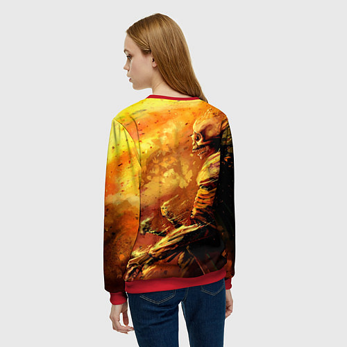 Женский свитшот Stalker выживший / 3D-Красный – фото 4