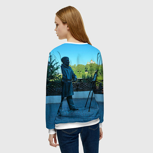 Женский свитшот Город Владимир / 3D-Белый – фото 4