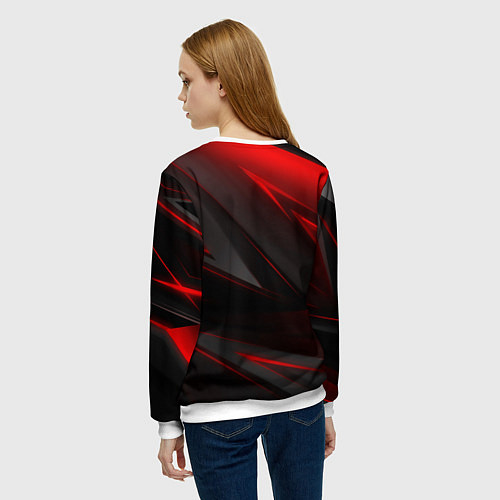 Женский свитшот Плющ Deadlock / 3D-Белый – фото 4