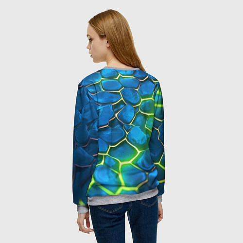 Женский свитшот Pocket Deadlock / 3D-Меланж – фото 4