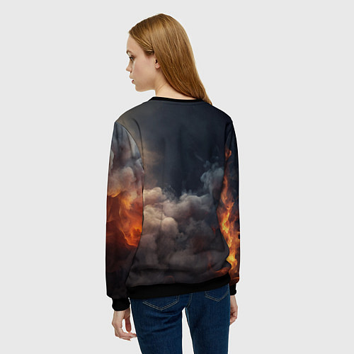 Женский свитшот Deadlock Seven / 3D-Черный – фото 4