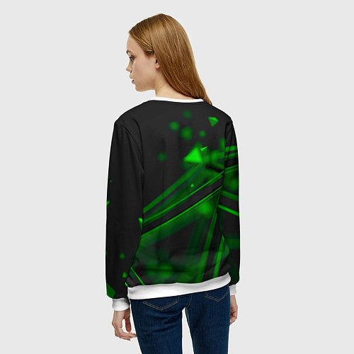 Женский свитшот Viscous Deadlock / 3D-Белый – фото 4