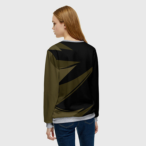 Женский свитшот Золотой удав / 3D-Меланж – фото 4