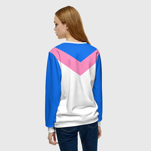 Женский свитшот В стиле 90-х ретро спортивная / 3D-Белый – фото 4