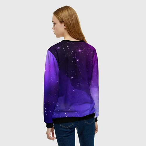 Женский свитшот Linkin Park 2024 просто космос / 3D-Черный – фото 4