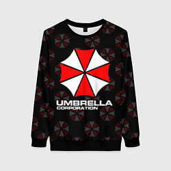 Свитшот женский Resident evil - umbrella corporation, цвет: 3D-черный