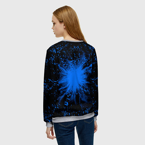 Женский свитшот Sonic молнии / 3D-Меланж – фото 4