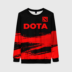 Женский свитшот Dota - red gradient посередине