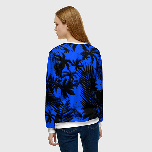 Женский свитшот Vice cuty gta tropic steel / 3D-Белый – фото 4