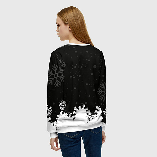 Женский свитшот Змея - 2025 / 3D-Белый – фото 4