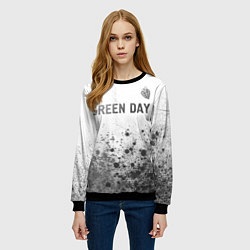 Свитшот женский Green Day - white gradient посередине, цвет: 3D-черный — фото 2