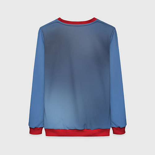 Женский свитшот Змея с большими глазами / 3D-Красный – фото 2