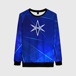 Женский свитшот Bring Me the Horizon blue poly