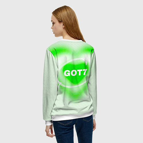Женский свитшот Got7 сердце / 3D-Белый – фото 4