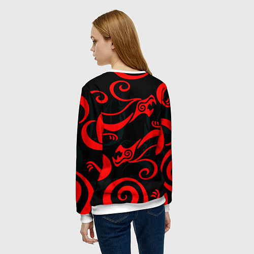 Женский свитшот Assassins Creed Shadows / 3D-Белый – фото 4