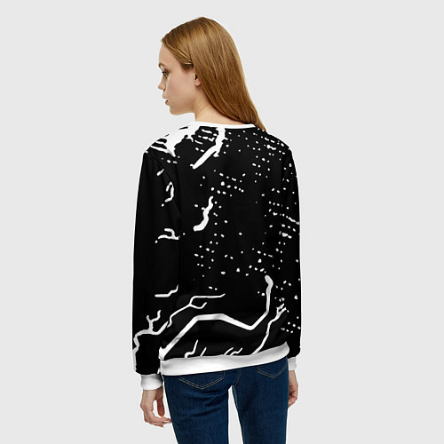 Женский свитшот Doom шторм краски / 3D-Белый – фото 4