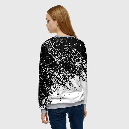 Женский свитшот Assassins Creed лого краски / 3D-Меланж – фото 4