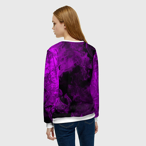 Женский свитшот Farcry neon fire / 3D-Белый – фото 4