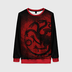 Свитшот женский Targaryen house Game of Thrones, цвет: 3D-красный