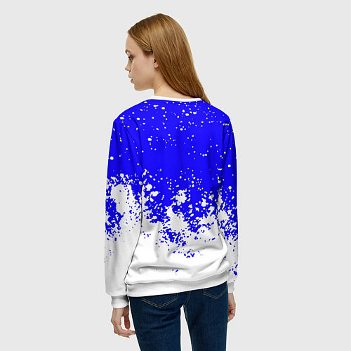Женский свитшот Quake краски брызги / 3D-Белый – фото 4