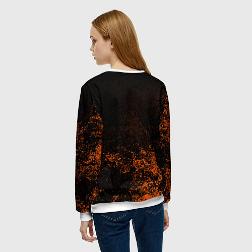 Женский свитшот RUST брызги красок лого / 3D-Белый – фото 4