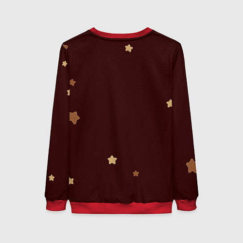 Женский свитшот Надпись с новым годом 2025 / 3D-Красный – фото 2