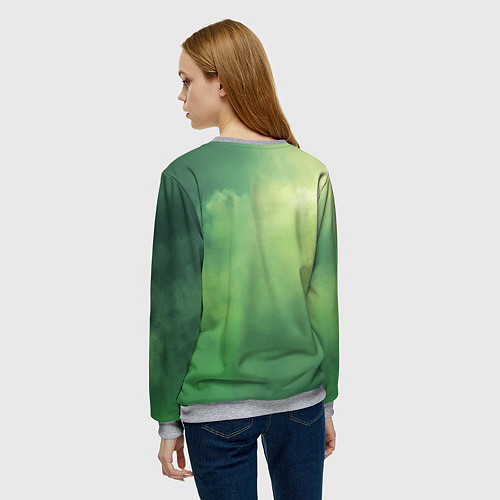 Женский свитшот Stalker 2 сердце Чернобыля / 3D-Меланж – фото 4