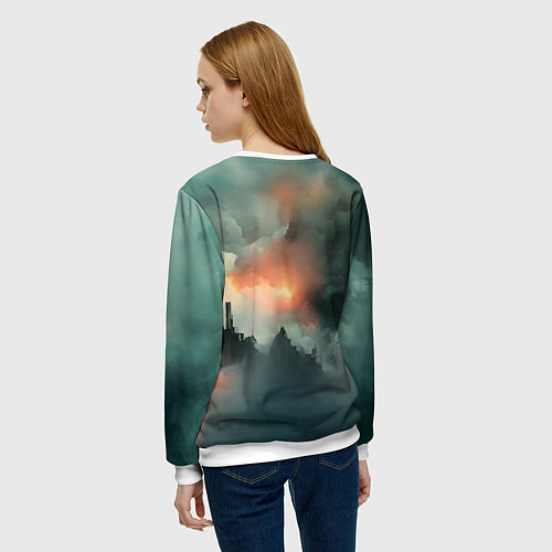 Женский свитшот Stalker 2 боец / 3D-Белый – фото 4