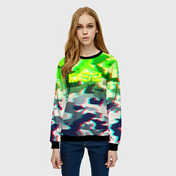 Свитшот женский Death stranding камуфляж, цвет: 3D-черный — фото 2