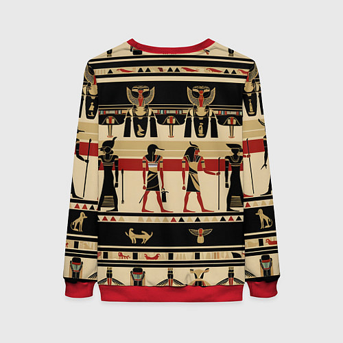 Женский свитшот Египет этника / 3D-Красный – фото 2