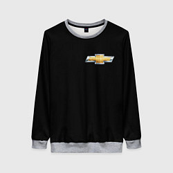 Свитшот женский Chevrolet logo, цвет: 3D-меланж